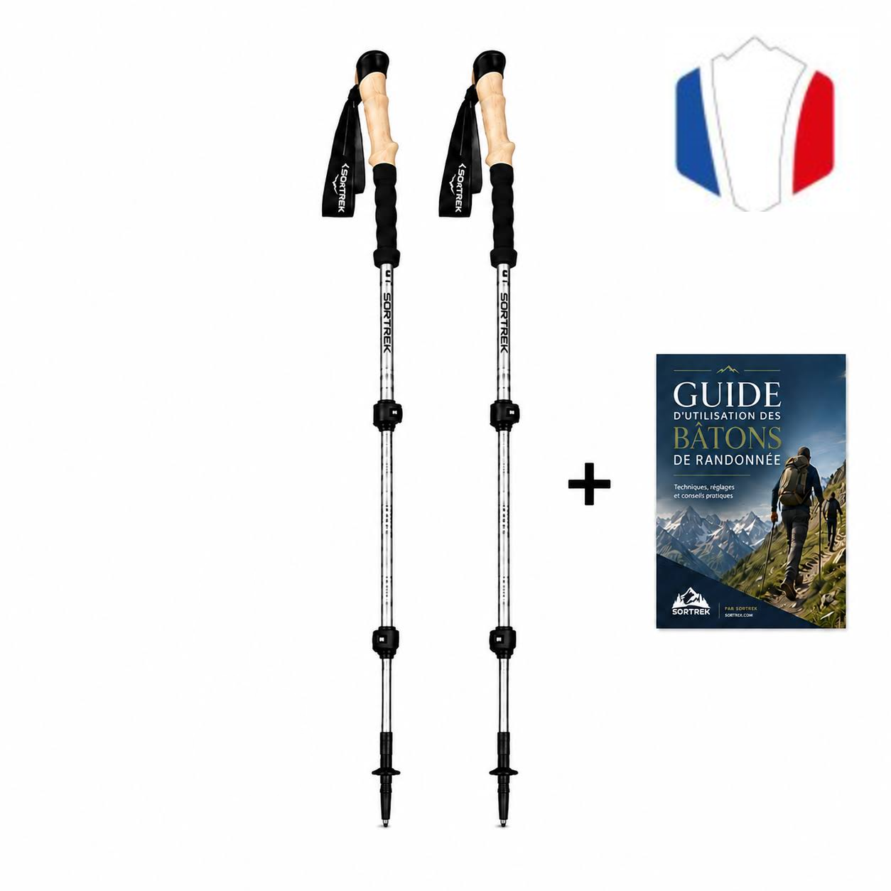 Sortrek - B�tons de marche Alpine - fabriqu� en France