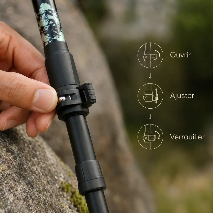 Verrouillage baton trekking Sortrek